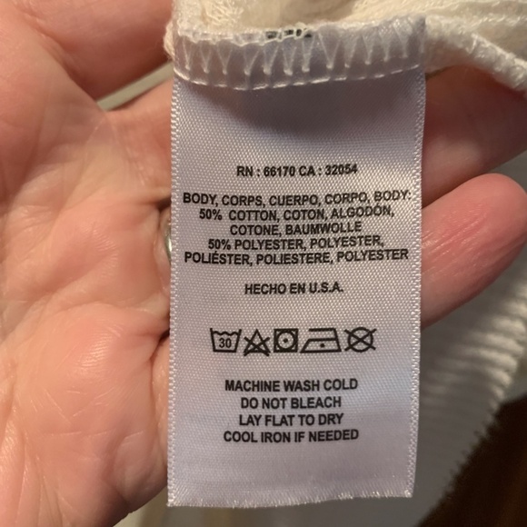 T. LA Cutout Thermal Waffle Knit Top Ivory XS - Picture 5 of 5